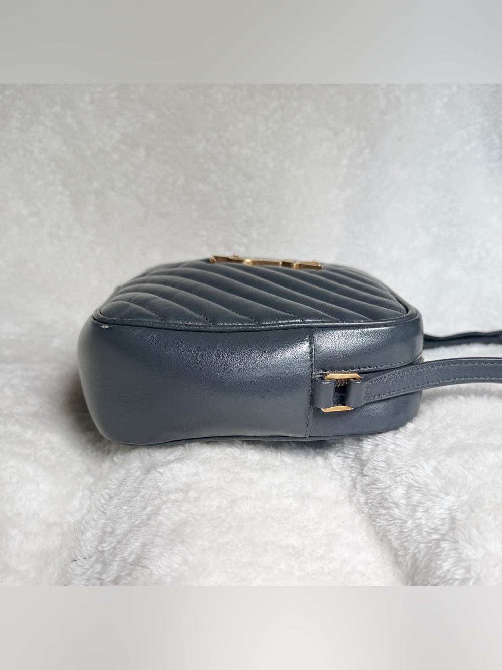Saint Laurent Lou Camera Bag Navy - Picture 4 of 12